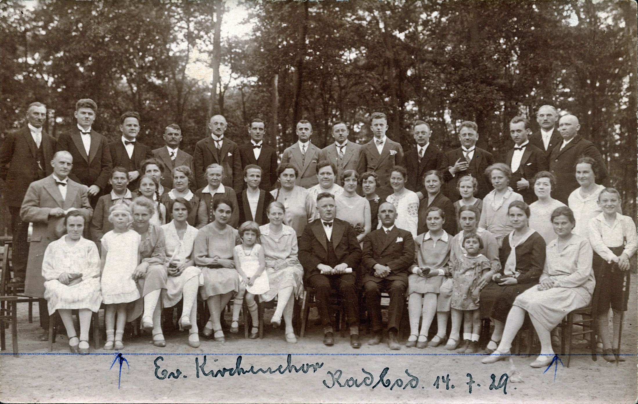 orig.kirchenchor radbod 14 7 1929